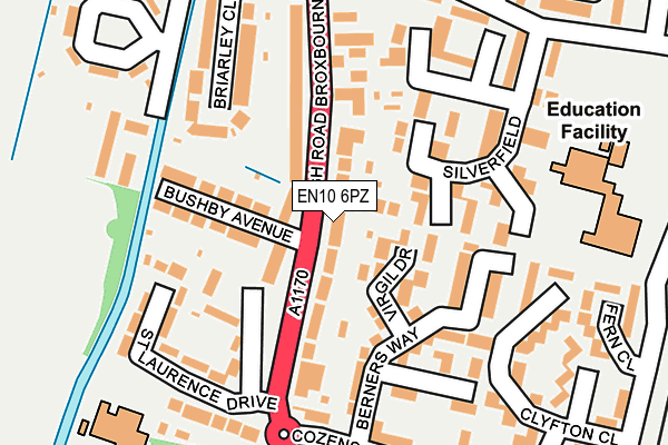 EN10 6PZ map - OS OpenMap – Local (Ordnance Survey) EN10 6PZ map - OS OpenMap – Local (Ordnance Survey)