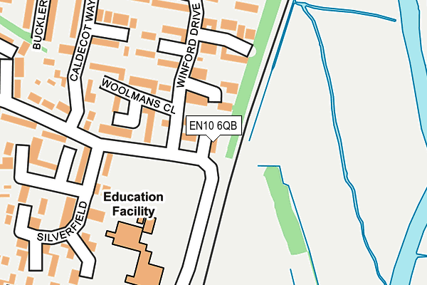 EN10 6QB map - OS OpenMap – Local (Ordnance Survey) EN10 6QB map - OS OpenMap – Local (Ordnance Survey)