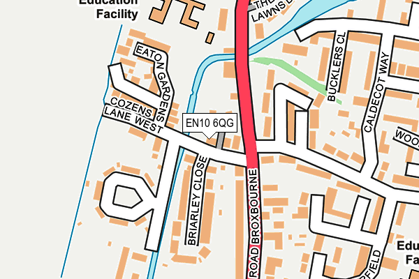 EN10 6QG map - OS OpenMap – Local (Ordnance Survey) EN10 6QG map - OS OpenMap – Local (Ordnance Survey)