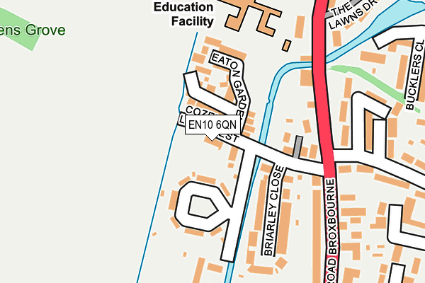 EN10 6QN map - OS OpenMap – Local (Ordnance Survey) EN10 6QN map - OS OpenMap – Local (Ordnance Survey)