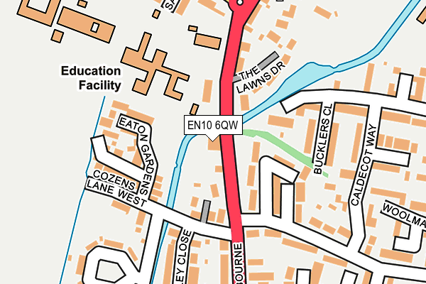 EN10 6QW map - OS OpenMap – Local (Ordnance Survey) EN10 6QW map - OS OpenMap – Local (Ordnance Survey)