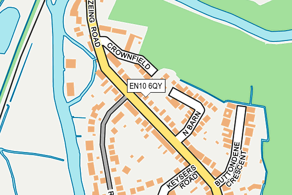 EN10 6QY map - OS OpenMap – Local (Ordnance Survey) EN10 6QY map - OS OpenMap – Local (Ordnance Survey)