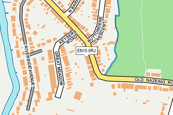 EN10 6RJ map - OS OpenMap – Local (Ordnance Survey) EN10 6RJ map - OS OpenMap – Local (Ordnance Survey)