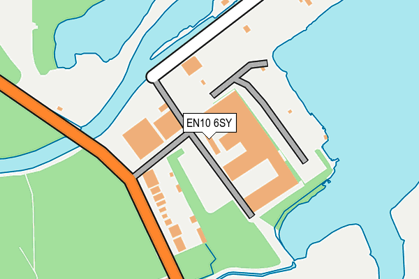 EN10 6SY map - OS OpenMap – Local (Ordnance Survey)