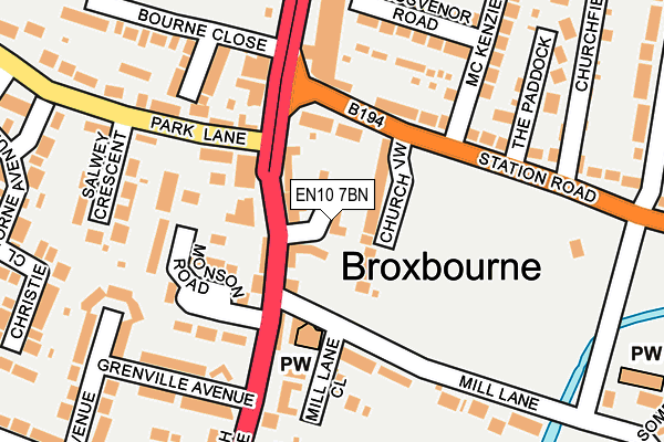 EN10 7BN map - OS OpenMap – Local (Ordnance Survey) EN10 7BN map - OS OpenMap – Local (Ordnance Survey)