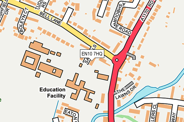 EN10 7HQ map - OS OpenMap – Local (Ordnance Survey) EN10 7HQ map - OS OpenMap – Local (Ordnance Survey)