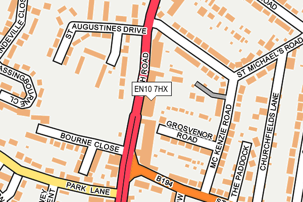 EN10 7HX map - OS OpenMap – Local (Ordnance Survey) EN10 7HX map - OS OpenMap – Local (Ordnance Survey)