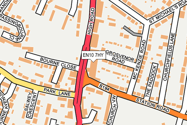 EN10 7HY map - OS OpenMap – Local (Ordnance Survey) EN10 7HY map - OS OpenMap – Local (Ordnance Survey)