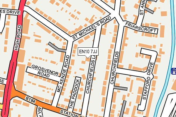EN10 7JJ map - OS OpenMap – Local (Ordnance Survey) EN10 7JJ map - OS OpenMap – Local (Ordnance Survey)