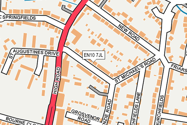 EN10 7JL map - OS OpenMap – Local (Ordnance Survey) EN10 7JL map - OS OpenMap – Local (Ordnance Survey)
