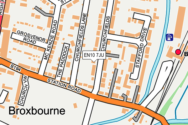 EN10 7JU map - OS OpenMap – Local (Ordnance Survey) EN10 7JU map - OS OpenMap – Local (Ordnance Survey)