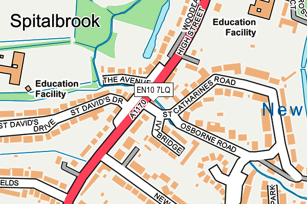 EN10 7LQ map - OS OpenMap – Local (Ordnance Survey) EN10 7LQ map - OS OpenMap – Local (Ordnance Survey)