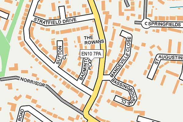 EN10 7PA map - OS OpenMap – Local (Ordnance Survey) EN10 7PA map - OS OpenMap – Local (Ordnance Survey)
