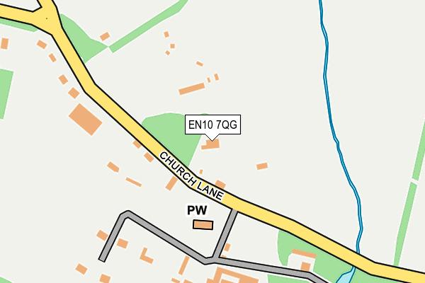 EN10 7QG map - OS OpenMap – Local (Ordnance Survey)