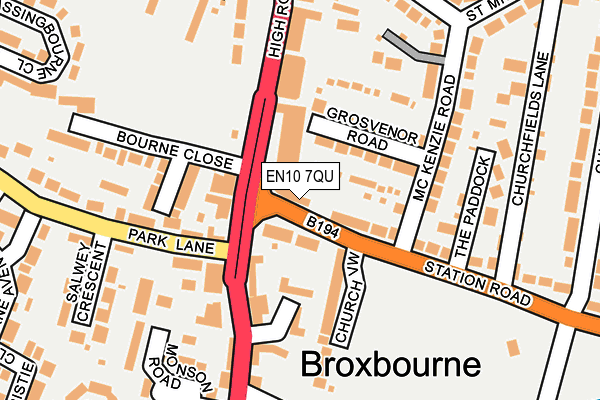EN10 7QU map - OS OpenMap – Local (Ordnance Survey) EN10 7QU map - OS OpenMap – Local (Ordnance Survey)