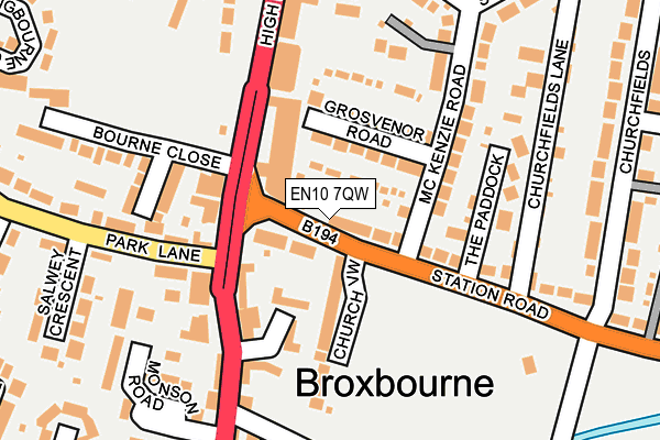 EN10 7QW map - OS OpenMap – Local (Ordnance Survey) EN10 7QW map - OS OpenMap – Local (Ordnance Survey)