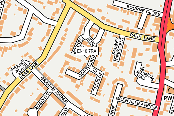 EN10 7RA map - OS OpenMap – Local (Ordnance Survey) EN10 7RA map - OS OpenMap – Local (Ordnance Survey)