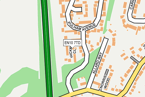 EN10 7TD map - OS OpenMap – Local (Ordnance Survey) EN10 7TD map - OS OpenMap – Local (Ordnance Survey)