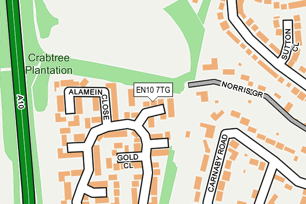 EN10 7TG map - OS OpenMap – Local (Ordnance Survey) EN10 7TG map - OS OpenMap – Local (Ordnance Survey)