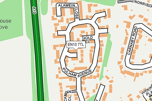 EN10 7TL map - OS OpenMap – Local (Ordnance Survey) EN10 7TL map - OS OpenMap – Local (Ordnance Survey)
