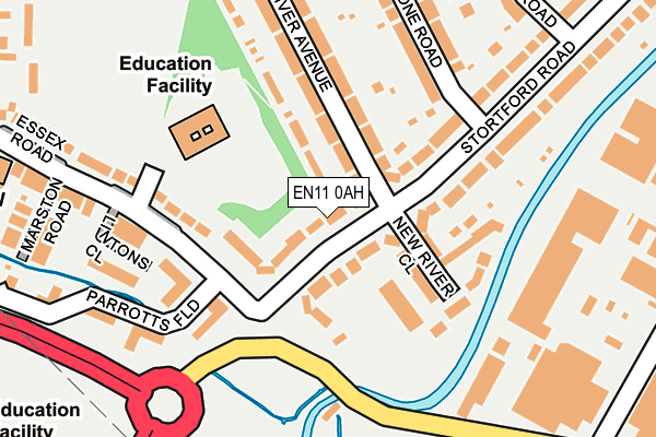 EN11 0AH map - OS OpenMap – Local (Ordnance Survey) EN11 0AH map - OS OpenMap – Local (Ordnance Survey)