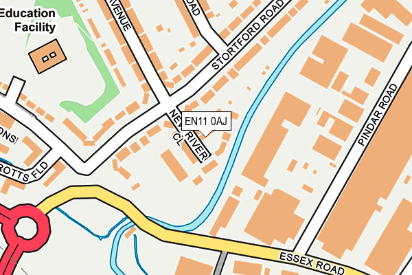EN11 0AJ map - OS OpenMap – Local (Ordnance Survey) EN11 0AJ map - OS OpenMap – Local (Ordnance Survey)