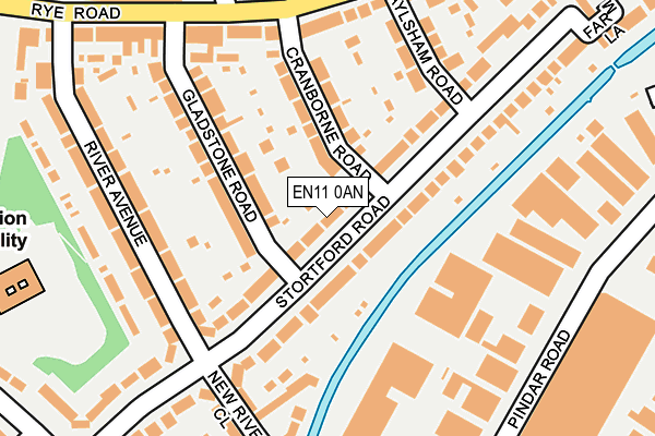 EN11 0AN map - OS OpenMap – Local (Ordnance Survey) EN11 0AN map - OS OpenMap – Local (Ordnance Survey)