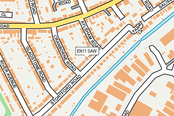 EN11 0AW map - OS OpenMap – Local (Ordnance Survey) EN11 0AW map - OS OpenMap – Local (Ordnance Survey)
