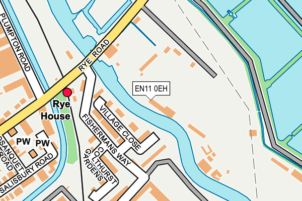 EN11 0EH map - OS OpenMap – Local (Ordnance Survey) EN11 0EH map - OS OpenMap – Local (Ordnance Survey)