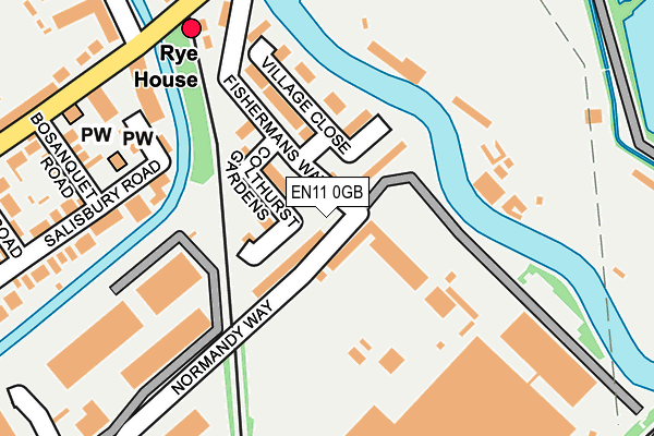 EN11 0GB map - OS OpenMap – Local (Ordnance Survey) EN11 0GB map - OS OpenMap – Local (Ordnance Survey)