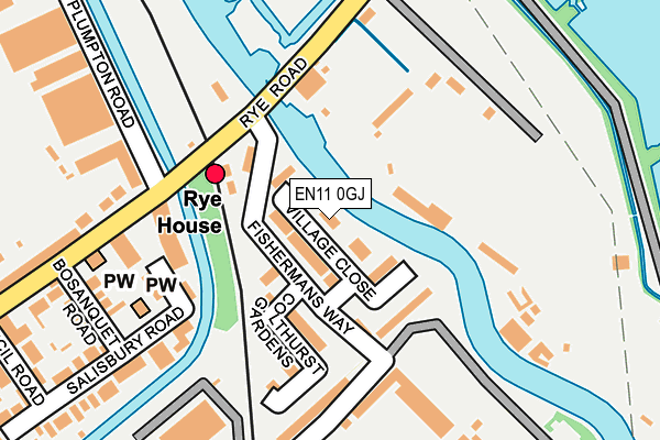 EN11 0GJ map - OS OpenMap – Local (Ordnance Survey) EN11 0GJ map - OS OpenMap – Local (Ordnance Survey)