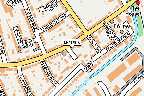 EN11 0HA map - OS OpenMap – Local (Ordnance Survey) EN11 0HA map - OS OpenMap – Local (Ordnance Survey)