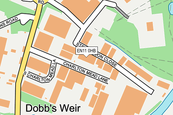 EN11 0HB map - OS OpenMap – Local (Ordnance Survey)