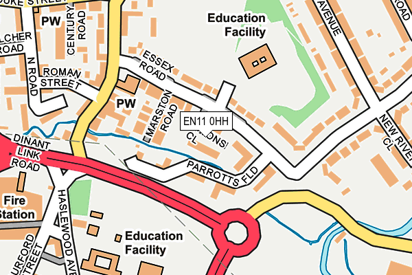 EN11 0HH map - OS OpenMap – Local (Ordnance Survey) EN11 0HH map - OS OpenMap – Local (Ordnance Survey)