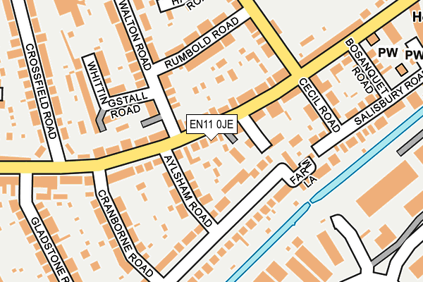 EN11 0JE map - OS OpenMap – Local (Ordnance Survey) EN11 0JE map - OS OpenMap – Local (Ordnance Survey)