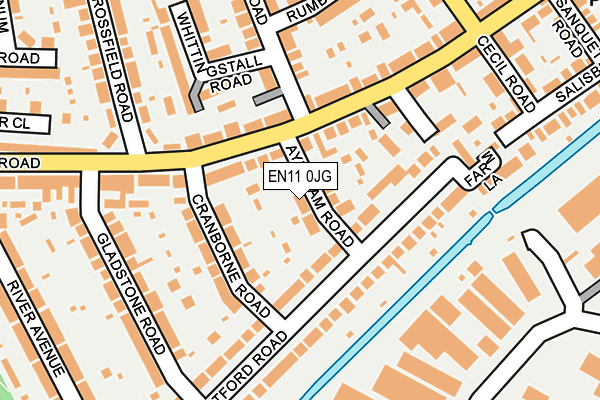 EN11 0JG map - OS OpenMap – Local (Ordnance Survey) EN11 0JG map - OS OpenMap – Local (Ordnance Survey)