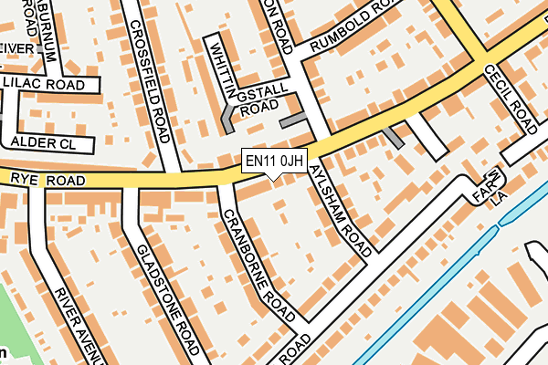 EN11 0JH map - OS OpenMap – Local (Ordnance Survey) EN11 0JH map - OS OpenMap – Local (Ordnance Survey)