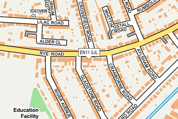 EN11 0JL map - OS OpenMap – Local (Ordnance Survey) EN11 0JL map - OS OpenMap – Local (Ordnance Survey)