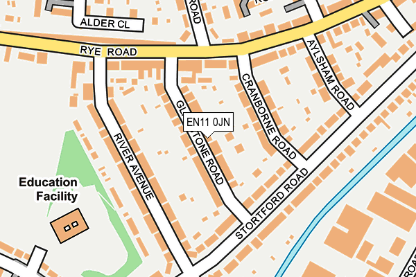 EN11 0JN map - OS OpenMap – Local (Ordnance Survey) EN11 0JN map - OS OpenMap – Local (Ordnance Survey)