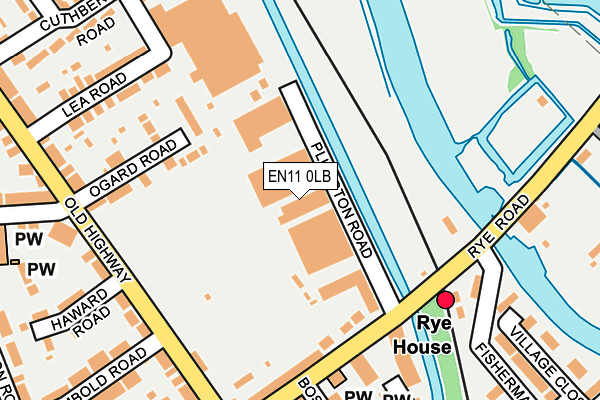 EN11 0LB map - OS OpenMap – Local (Ordnance Survey) EN11 0LB map - OS OpenMap – Local (Ordnance Survey)