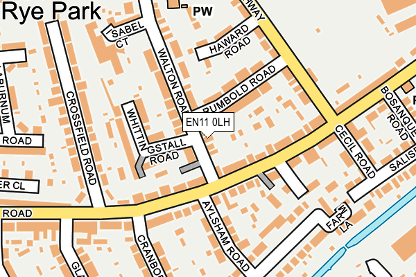 EN11 0LH map - OS OpenMap – Local (Ordnance Survey) EN11 0LH map - OS OpenMap – Local (Ordnance Survey)