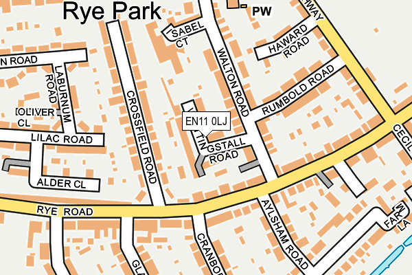 EN11 0LJ map - OS OpenMap – Local (Ordnance Survey) EN11 0LJ map - OS OpenMap – Local (Ordnance Survey)
