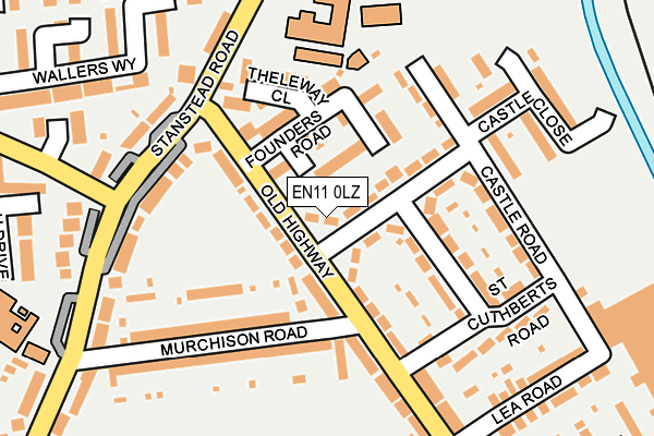 EN11 0LZ map - OS OpenMap – Local (Ordnance Survey) EN11 0LZ map - OS OpenMap – Local (Ordnance Survey)
