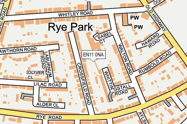 EN11 0NA map - OS OpenMap – Local (Ordnance Survey) EN11 0NA map - OS OpenMap – Local (Ordnance Survey)