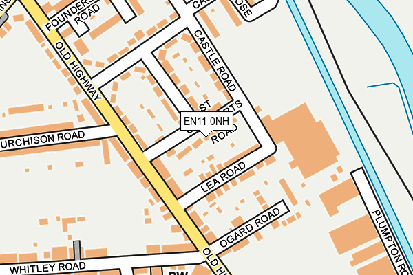 EN11 0NH map - OS OpenMap – Local (Ordnance Survey) EN11 0NH map - OS OpenMap – Local (Ordnance Survey)