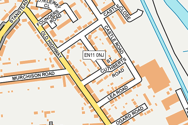 EN11 0NJ map - OS OpenMap – Local (Ordnance Survey) EN11 0NJ map - OS OpenMap – Local (Ordnance Survey)