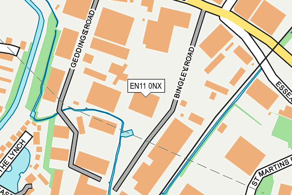 EN11 0NX map - OS OpenMap – Local (Ordnance Survey) EN11 0NX map - OS OpenMap – Local (Ordnance Survey)