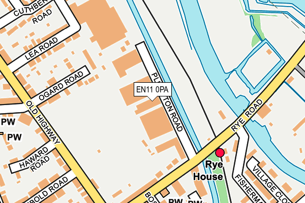 EN11 0PA map - OS OpenMap – Local (Ordnance Survey) EN11 0PA map - OS OpenMap – Local (Ordnance Survey)