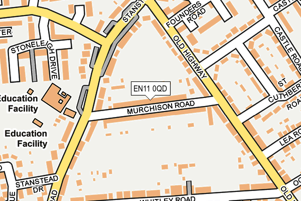 EN11 0QD map - OS OpenMap – Local (Ordnance Survey) EN11 0QD map - OS OpenMap – Local (Ordnance Survey)