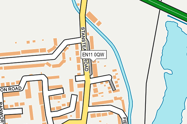 EN11 0QW map - OS OpenMap – Local (Ordnance Survey) EN11 0QW map - OS OpenMap – Local (Ordnance Survey)